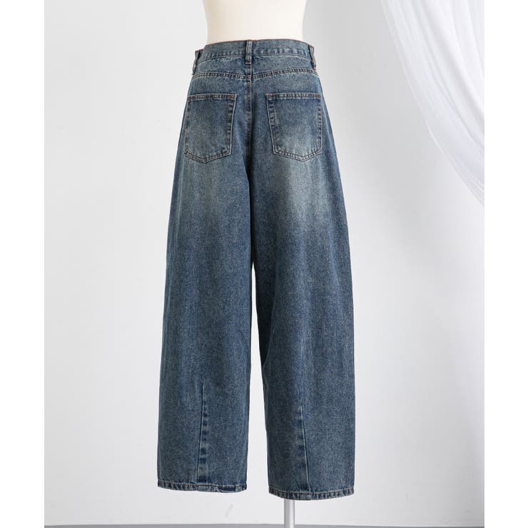 バレルレッグシンプデニムパンツ 量産型 地雷系 夢展望 | DearMyLove | 詳細画像21 