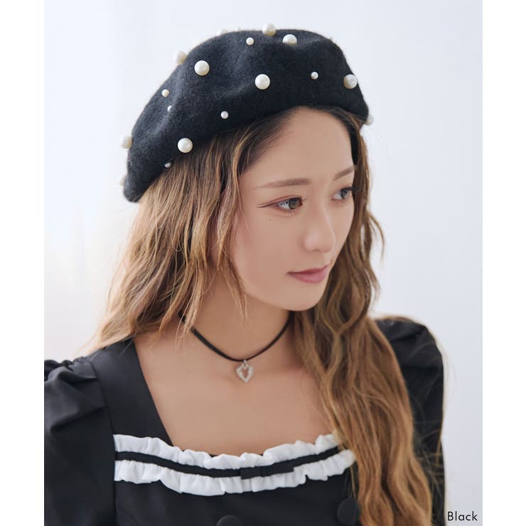 メニーパールベレー帽 量産型 地雷系 夢展望 | DearMyLove | 詳細画像8 