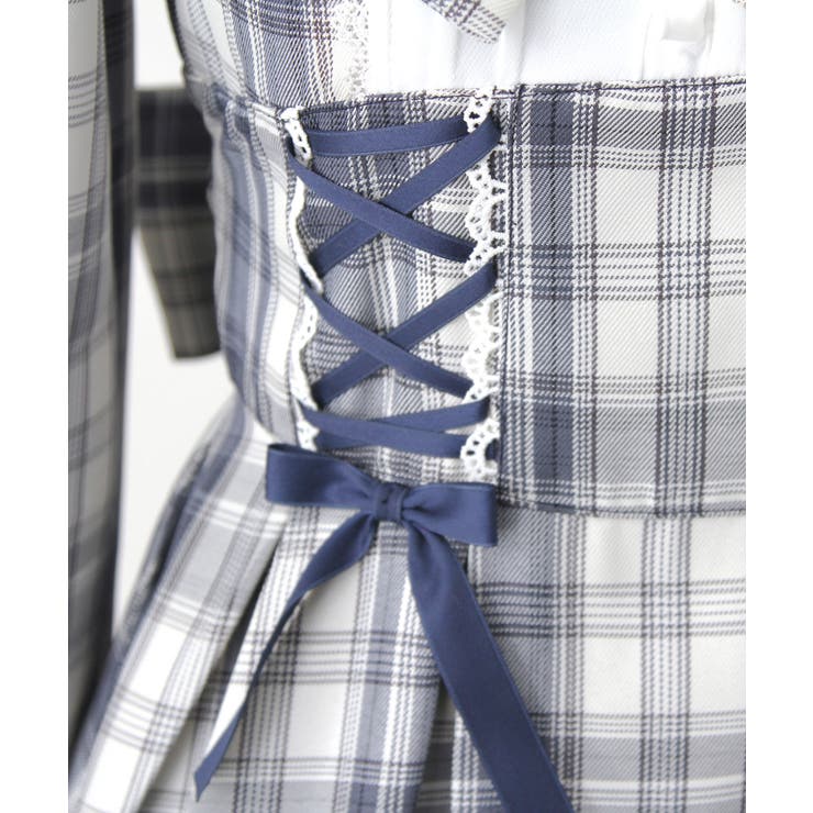 ハートレースウエストレースアップフリルワンピース 量産型 地雷系 夢展望 | DearMyLove | 詳細画像25 