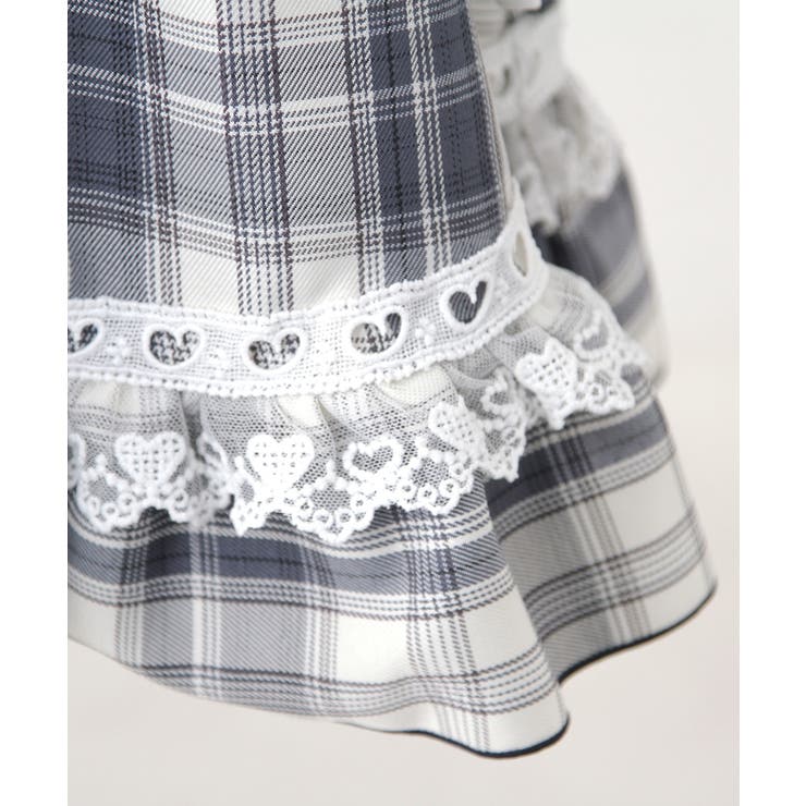 ハートレースウエストレースアップフリルワンピース 量産型 地雷系 夢展望 | DearMyLove | 詳細画像30 