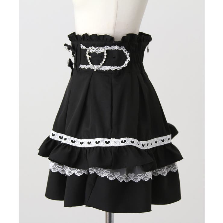 ハートバックルビジューフレアスカート 量産型 地雷系 夢展望 | DearMyLove | 詳細画像21 