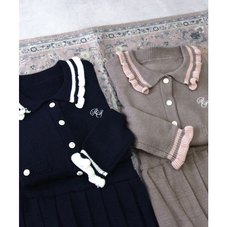 襟付きニットプリーツミニセットアップ【大きいサイズ有り】 量産型 地雷系 | DearMyLove | 詳細画像13 