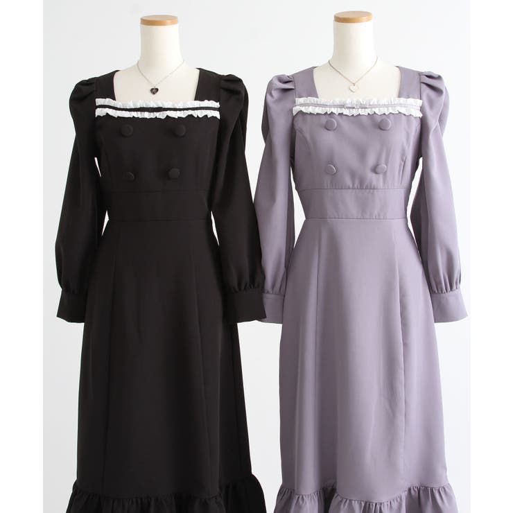 フリルリボンマーメイドワンピース【大きいサイズ有り】 量産型 地雷系 夢展望 | DearMyLove | 詳細画像8 