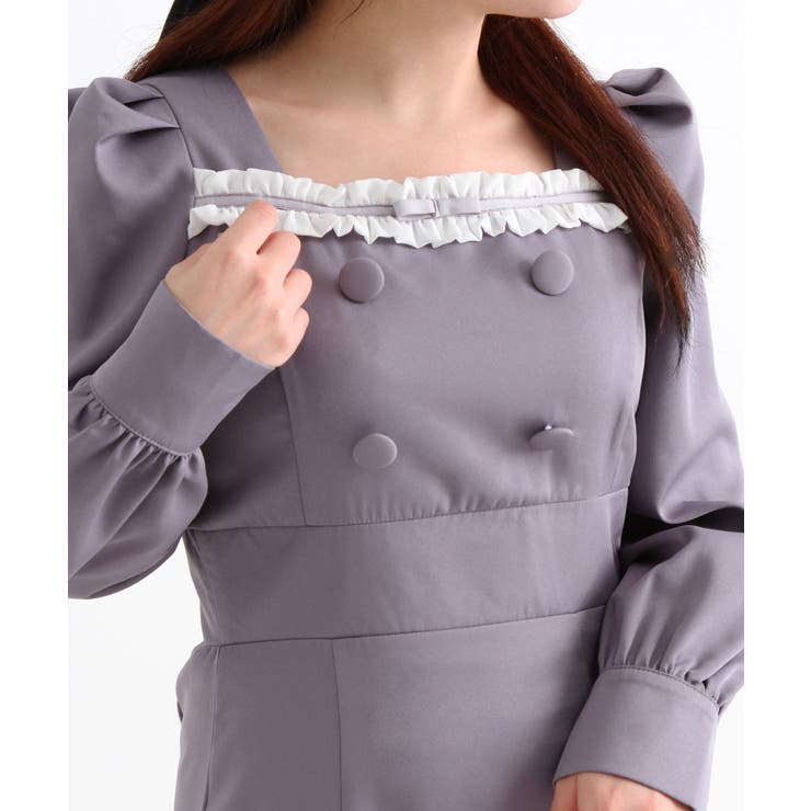 フリルリボンマーメイドワンピース【大きいサイズ有り】 量産型 地雷系 夢展望 | DearMyLove | 詳細画像11 