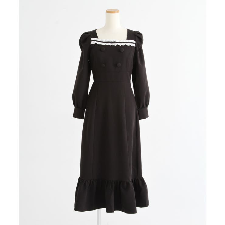 フリルリボンマーメイドワンピース【大きいサイズ有り】 量産型 地雷系 夢展望 | DearMyLove | 詳細画像19 