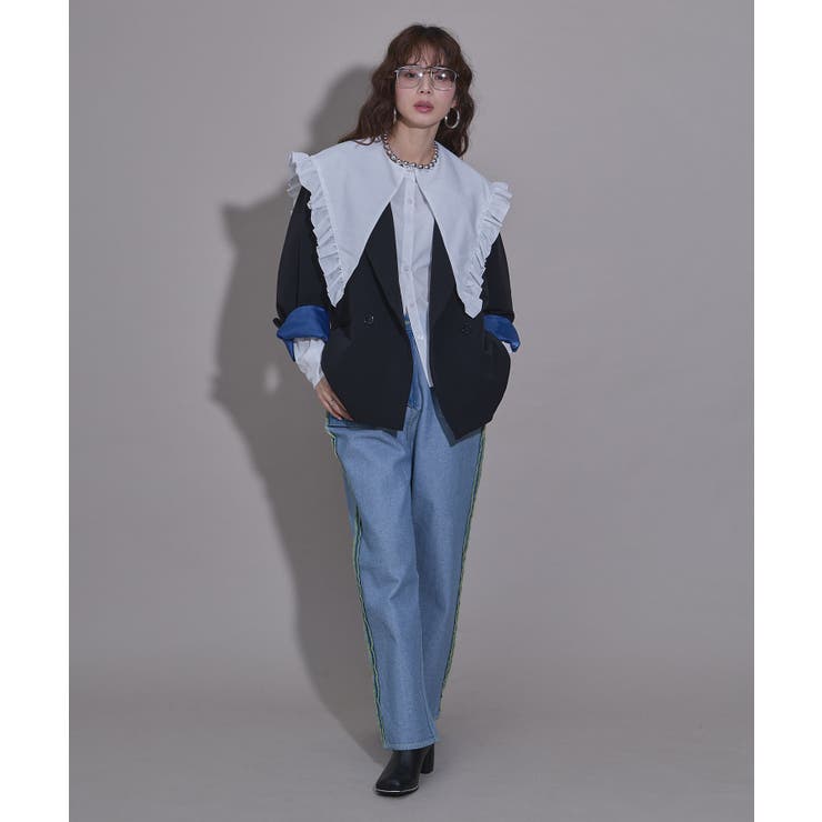 マルチウェイフリルカラーブラウス 韓国 夢展望 | 夢展望 | 詳細画像7 