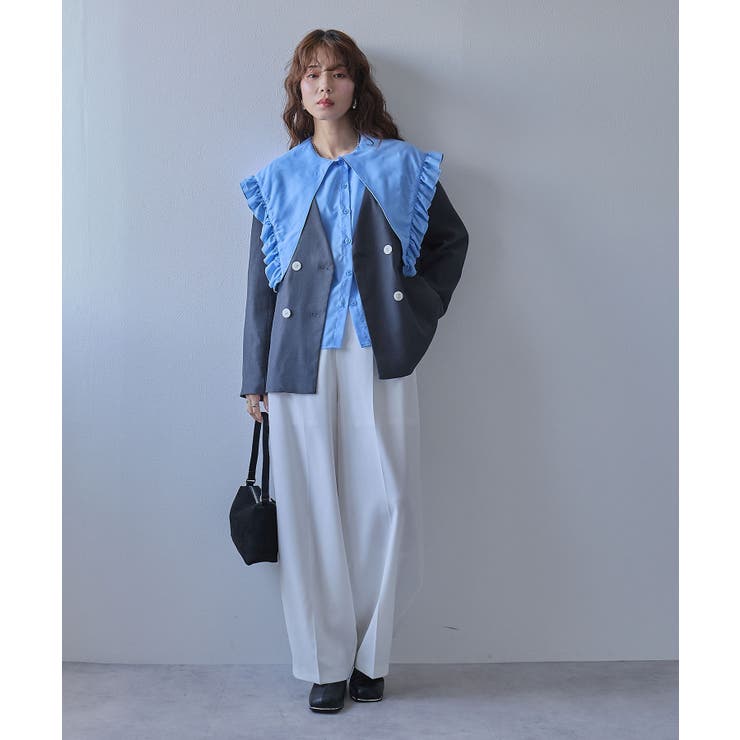 マルチウェイフリルカラーブラウス 韓国 夢展望 | 夢展望 | 詳細画像14 