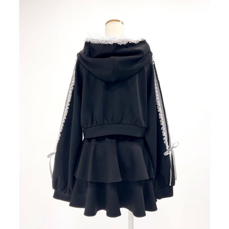 【4Lー6L】サイドラインフリルジャージsetup 韓国 夢展望 | 夢展望 | 詳細画像4 