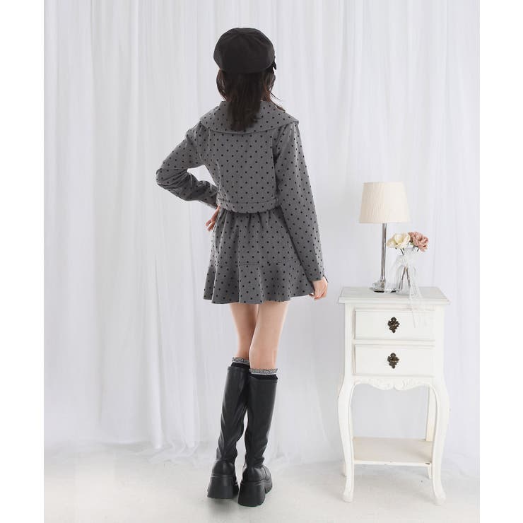 丸襟ドットセットアップ【大きいサイズ有り】 量産型 地雷系 夢展望 | DearMyLove | 詳細画像5 