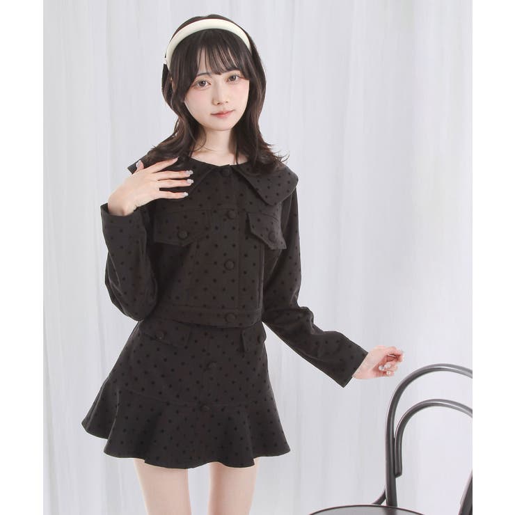 丸襟ドットセットアップ【大きいサイズ有り】 量産型 地雷系 夢展望 | DearMyLove | 詳細画像8 