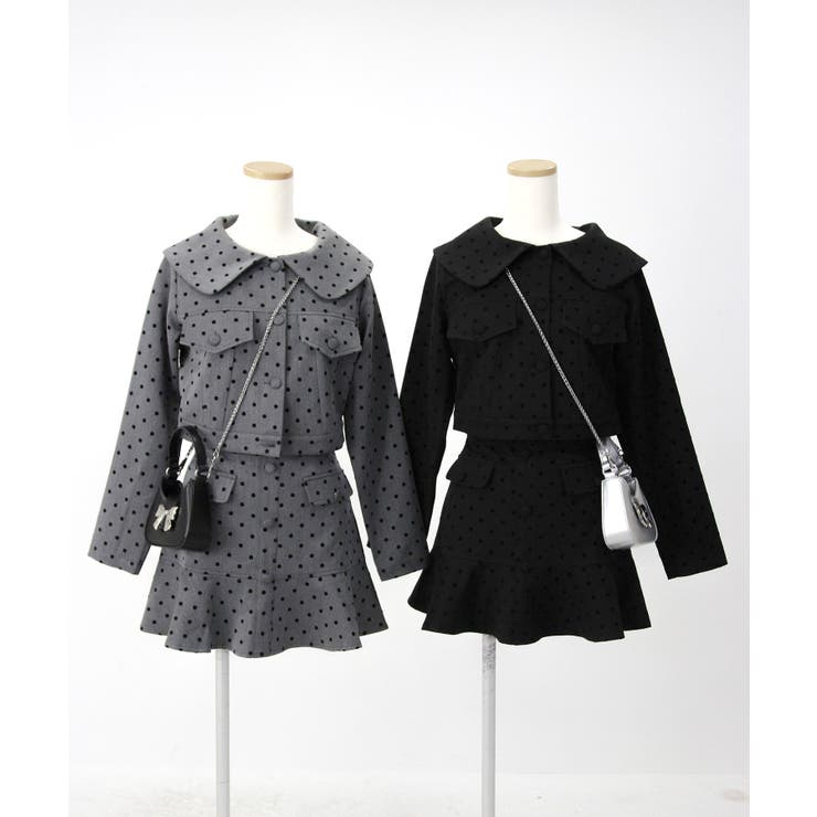 丸襟ドットセットアップ【大きいサイズ有り】 量産型 地雷系 夢展望 | DearMyLove | 詳細画像12 