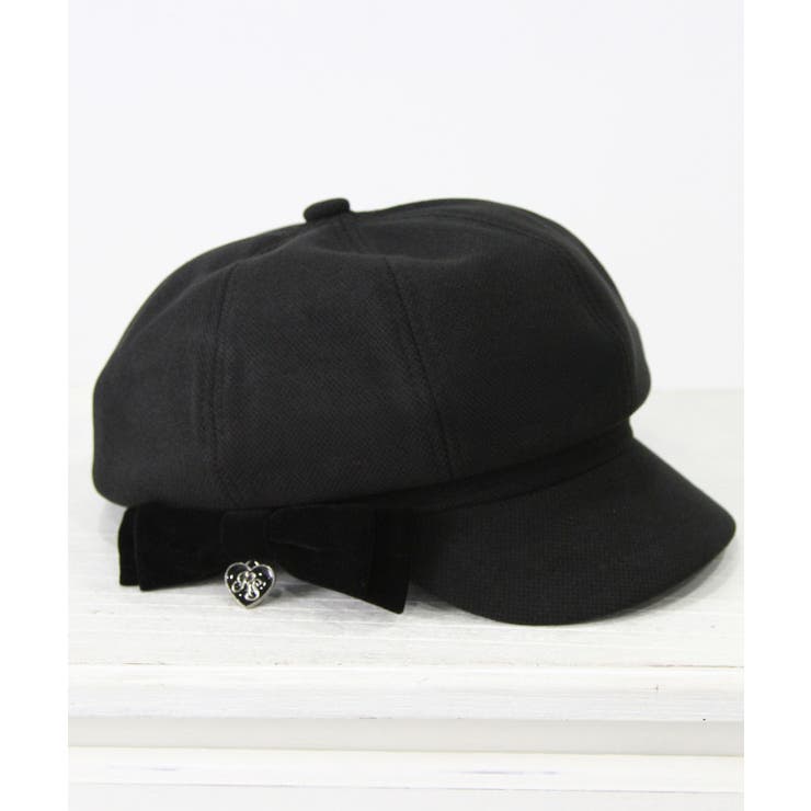 オリジナルハートチャーム付きリボンキャスケット 量産型 地雷系 夢展望 | DearMyLove | 詳細画像8 