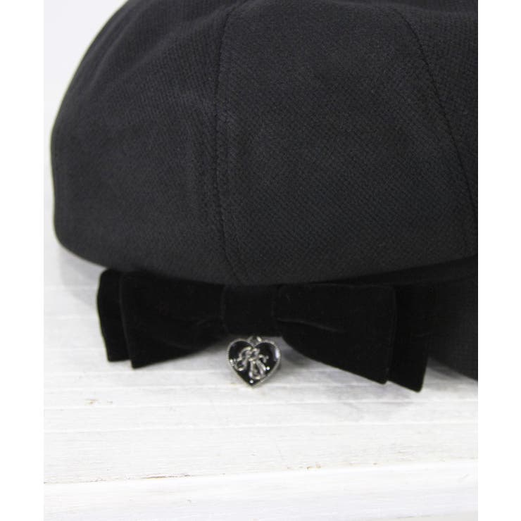 オリジナルハートチャーム付きリボンキャスケット 量産型 地雷系 夢展望 | DearMyLove | 詳細画像11 