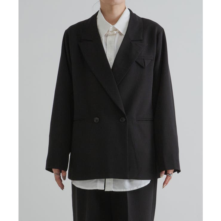 ダブルボタンオーバーサイズジャケット【セットアップ対応】 韓国 夢展望 | 夢展望 | 詳細画像29 