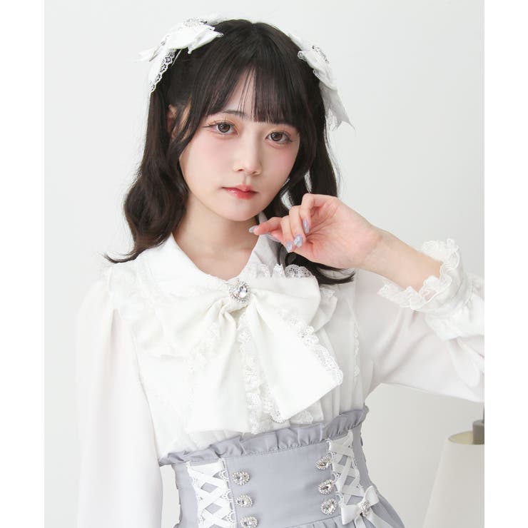 ハートレースフリルたっぷりブラウス 量産型 地雷系 夢展望 | DearMyLove | 詳細画像12 