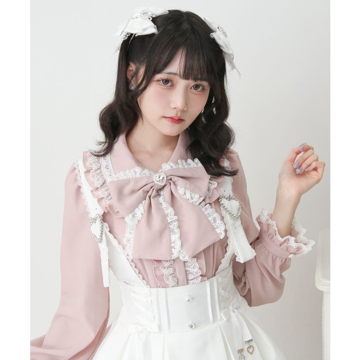 ハートレースフリルたっぷりブラウス 量産型 地雷系 夢展望 | DearMyLove | 詳細画像20 