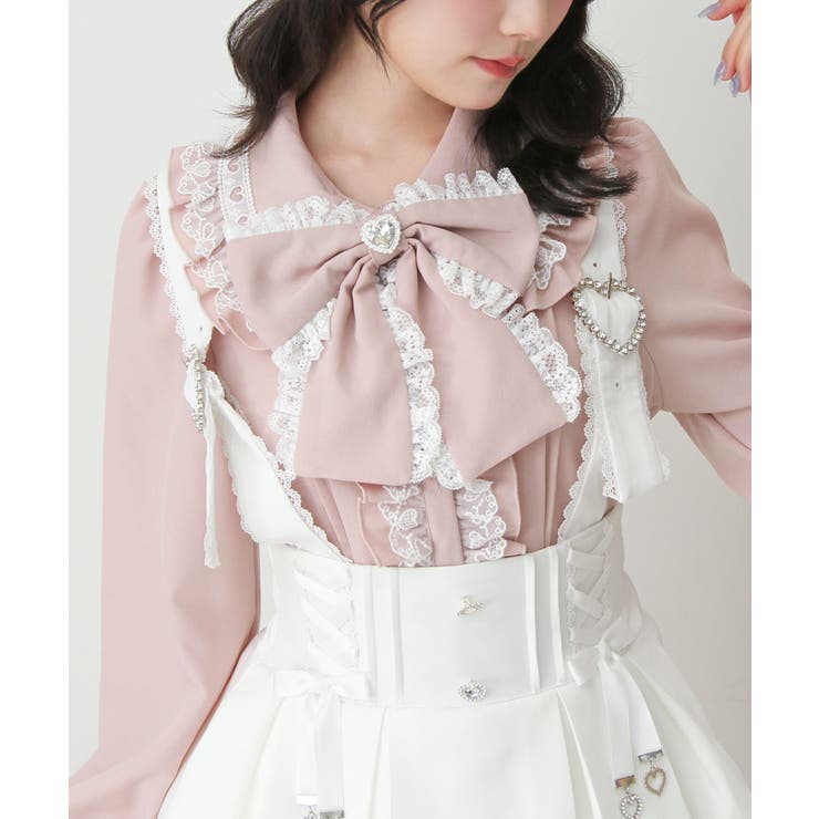 ハートレースフリルたっぷりブラウス 量産型 地雷系 夢展望 | DearMyLove | 詳細画像22 