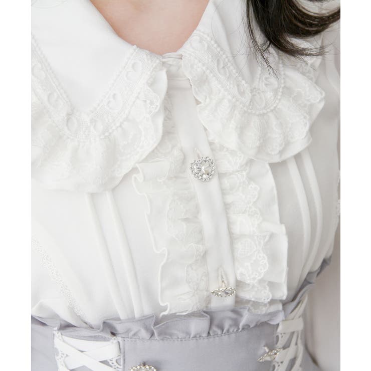 ハートレースフリルたっぷりブラウス 量産型 地雷系 夢展望 | DearMyLove | 詳細画像42 