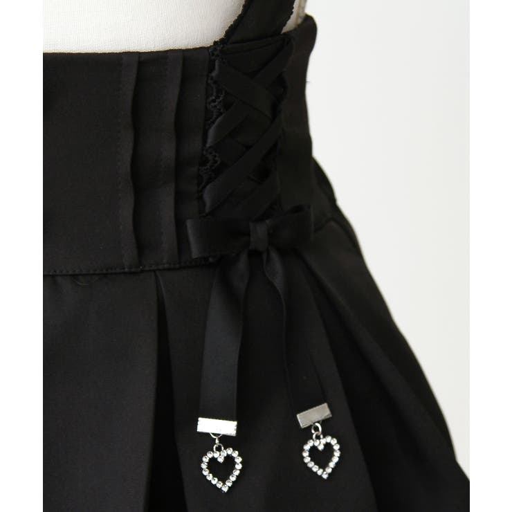 サス付きハートバックルレースアップリボンスカート 量産型 地雷系 夢展望 | DearMyLove | 詳細画像23 