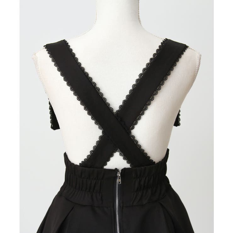 サス付きハートバックルレースアップリボンスカート 量産型 地雷系 夢展望 | DearMyLove | 詳細画像25 