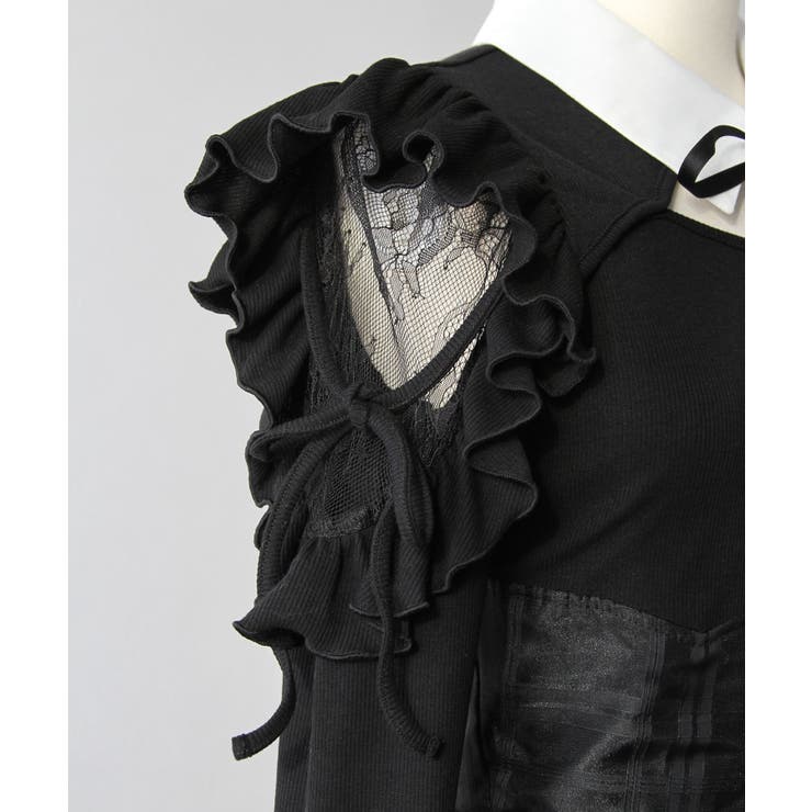 デコルテオープンシアーチェックスカートドッキングワンピース【大きいサイズあり】 … | DearMyLove | 詳細画像21 