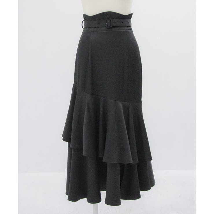 スリット入りアシメフリルマーメイドスカート【大きいサイズ有り】 量産型 地雷系 | DearMyLove | 詳細画像11 