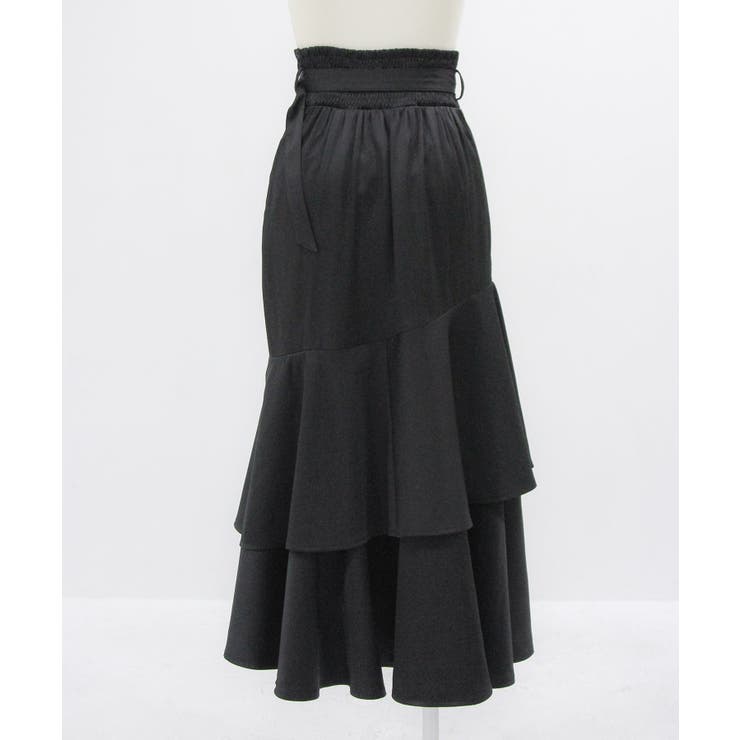 スリット入りアシメフリルマーメイドスカート【大きいサイズ有り】 量産型 地雷系 | DearMyLove | 詳細画像12 