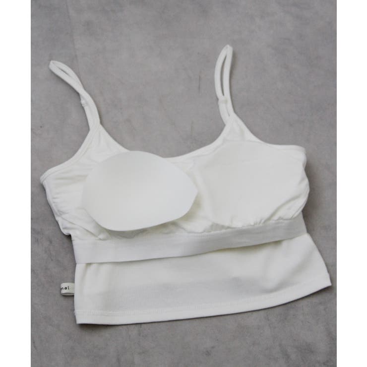 バンブーカップ付きクロップド丈キャミソール 韓国 夢展望 | 夢展望 | 詳細画像15 