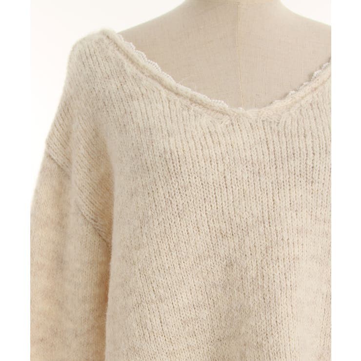 バックビックリボンゆるニットトップス 韓国 夢展望 | 夢展望 | 詳細画像26 