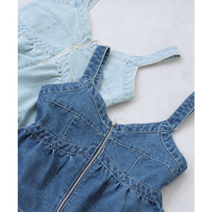 デニムペプラムキャミビスチェ 韓国 夢展望 | 夢展望 | 詳細画像17 