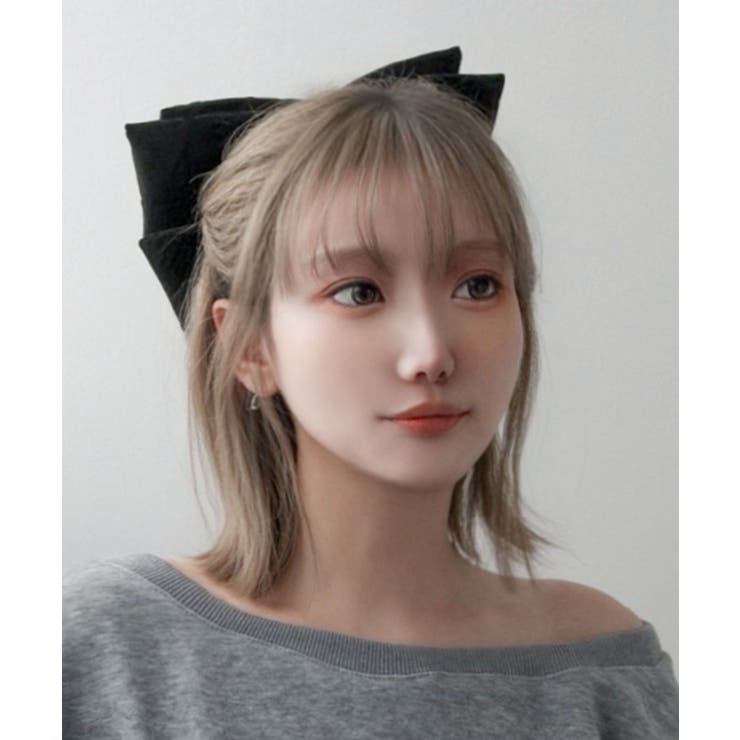 オリジナルハートチャーム付きビッグリボンドットバレッタ 量産型 地雷系 夢展望 | DearMyLove | 詳細画像14 