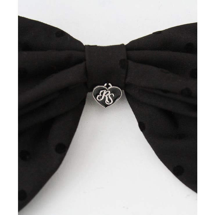 オリジナルハートチャーム付きビッグリボンドットバレッタ 量産型 地雷系 夢展望 | DearMyLove | 詳細画像20 