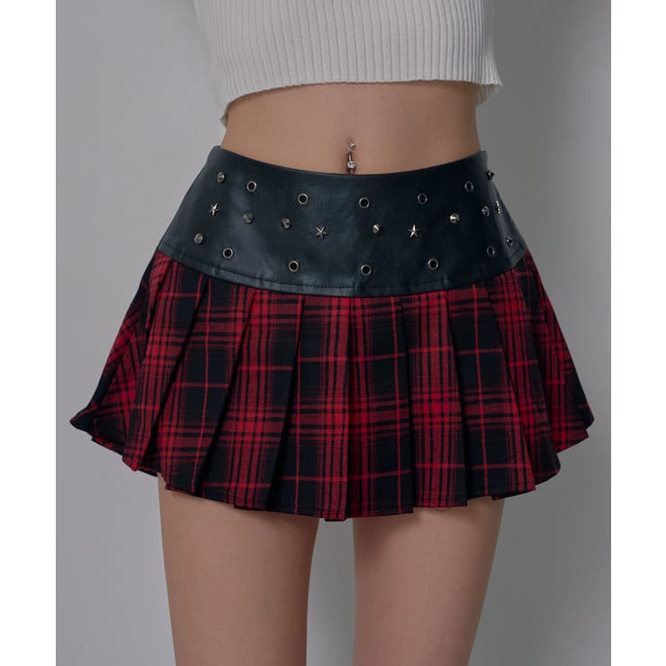 スタッズチェック柄地雷ギャルミニスカパン 韓国 夢展望 | 夢展望 | 詳細画像14 