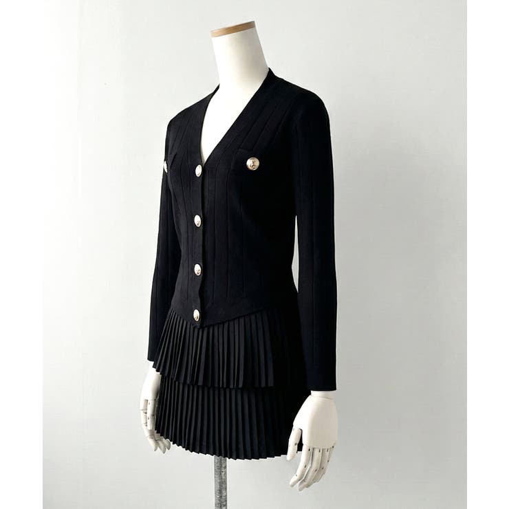 ニットカーデトップス×プリーツスカパンセットアップ【大きいサイズ有り】 量産型 … | DearMyLove | 詳細画像9 