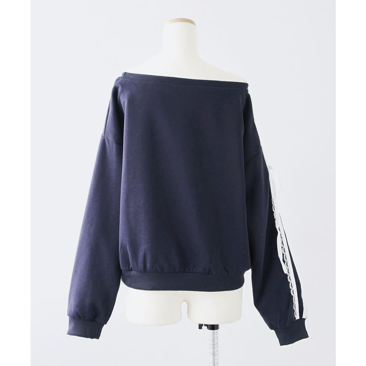 アシメラインワンショルスウェットトップス 量産型 地雷系 夢展望 | DearMyLove | 詳細画像11 