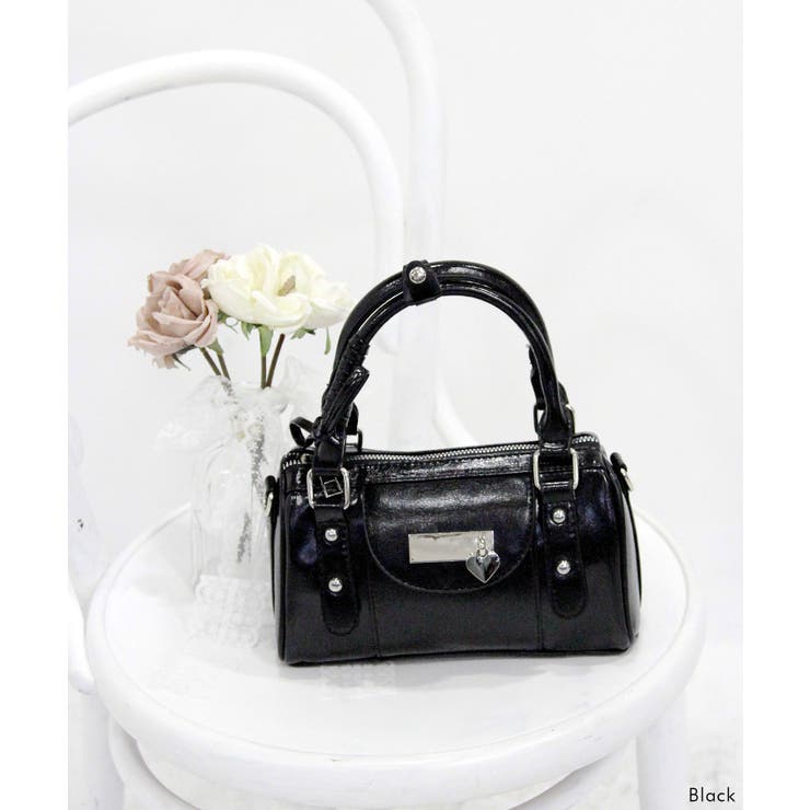 ハートチャーム付きミニボストンバッグ【select Item】 量産型 | 夢展望 | 詳細画像8 