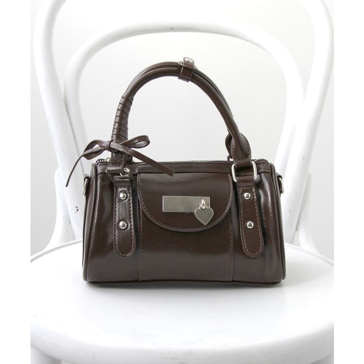 ハートチャーム付きミニボストンバッグ【select Item】 量産型 | 夢展望 | 詳細画像11 