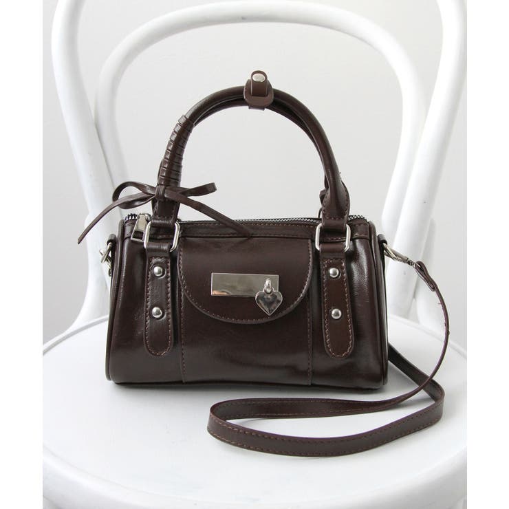 ハートチャーム付きミニボストンバッグ【select Item】 量産型 | 夢展望 | 詳細画像14 