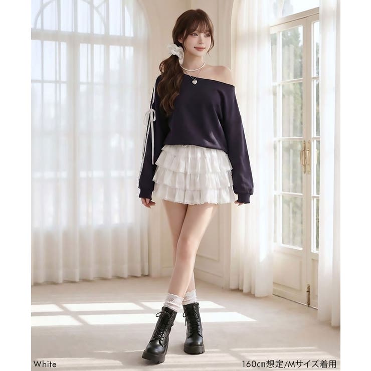 ティアードフリルミニスカート 量産型 地雷系 夢展望 | DearMyLove | 詳細画像2 