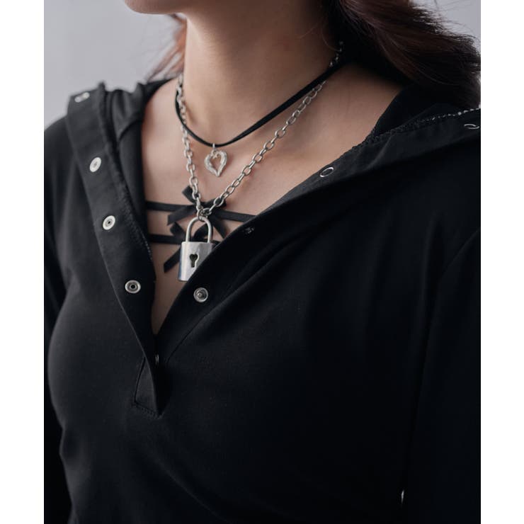 フードヘンリーネック脇シャーリングデザイン長袖リブカットソー 韓国 夢展望 | 夢展望 | 詳細画像17 