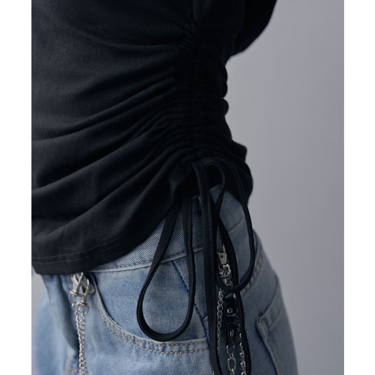 フードヘンリーネック脇シャーリングデザイン長袖リブカットソー 韓国 夢展望 | 夢展望 | 詳細画像19 