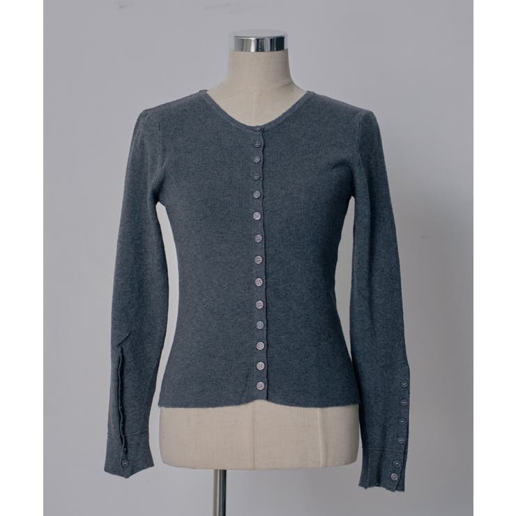 コンパクトボタンリブニットカーディガン 韓国 夢展望 | 夢展望 | 詳細画像18 
