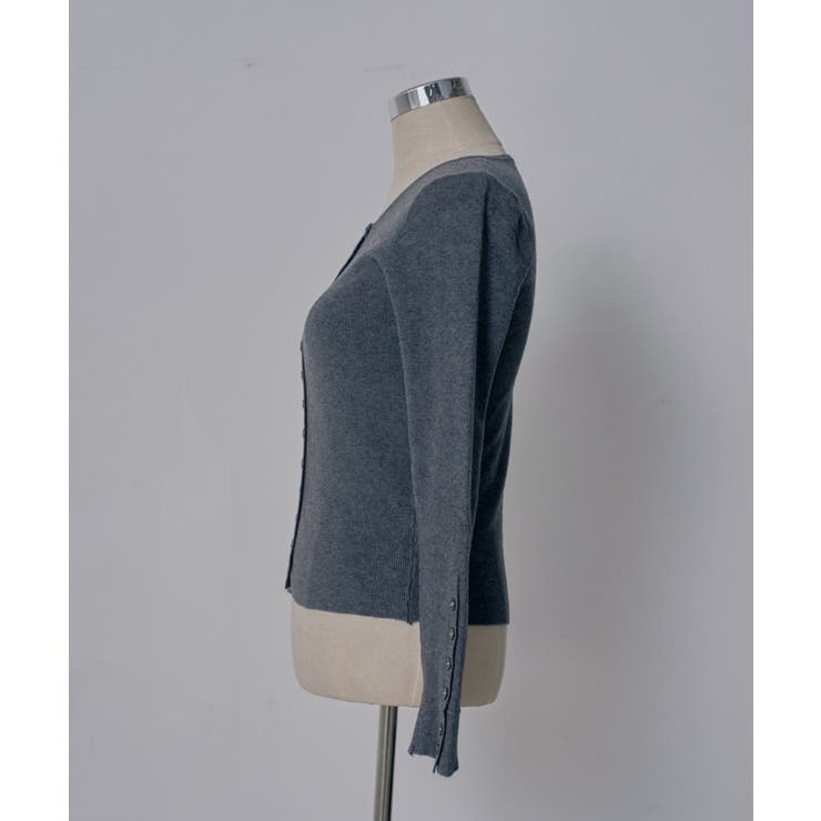 コンパクトボタンリブニットカーディガン 韓国 夢展望 | 夢展望 | 詳細画像20 