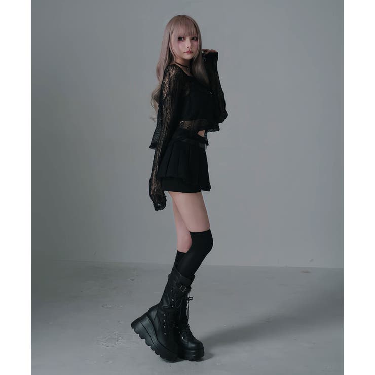 Y2Kベルト付プリーツミニスカパンボトム 韓国 夢展望 DB | 夢展望 | 詳細画像19 