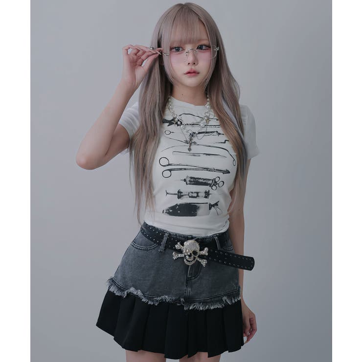 裾プリーツミニスカート 韓国 夢展望 | 夢展望 | 詳細画像3 