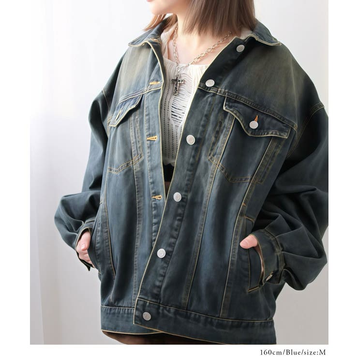 オーバーサイズＧジャンジャケット 韓国 夢展望 | 夢展望 | 詳細画像7 