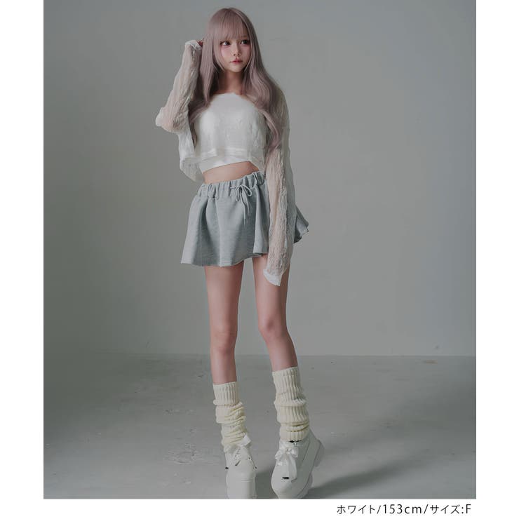 短丈ゆるシアートップス 韓国 夢展望 Diable baiser | 夢展望 | 詳細画像3 