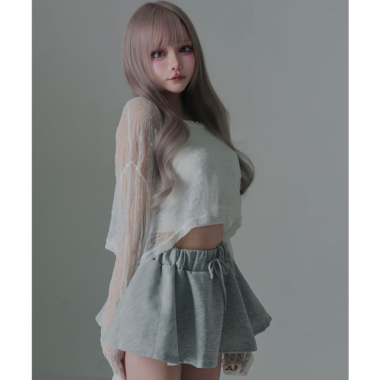 短丈ゆるシアートップス 韓国 夢展望 Diable baiser | 夢展望 | 詳細画像4 