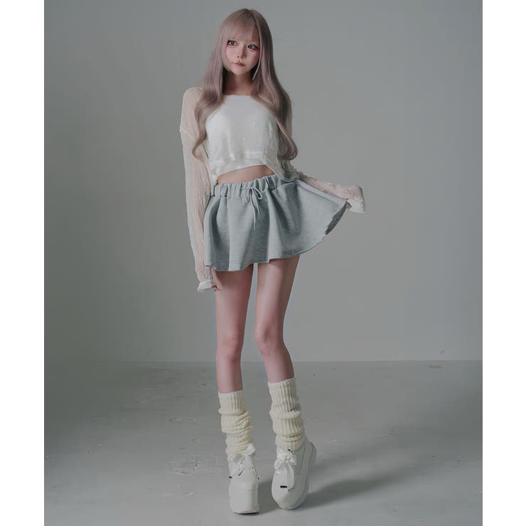 短丈ゆるシアートップス 韓国 夢展望 Diable baiser | 夢展望 | 詳細画像7 