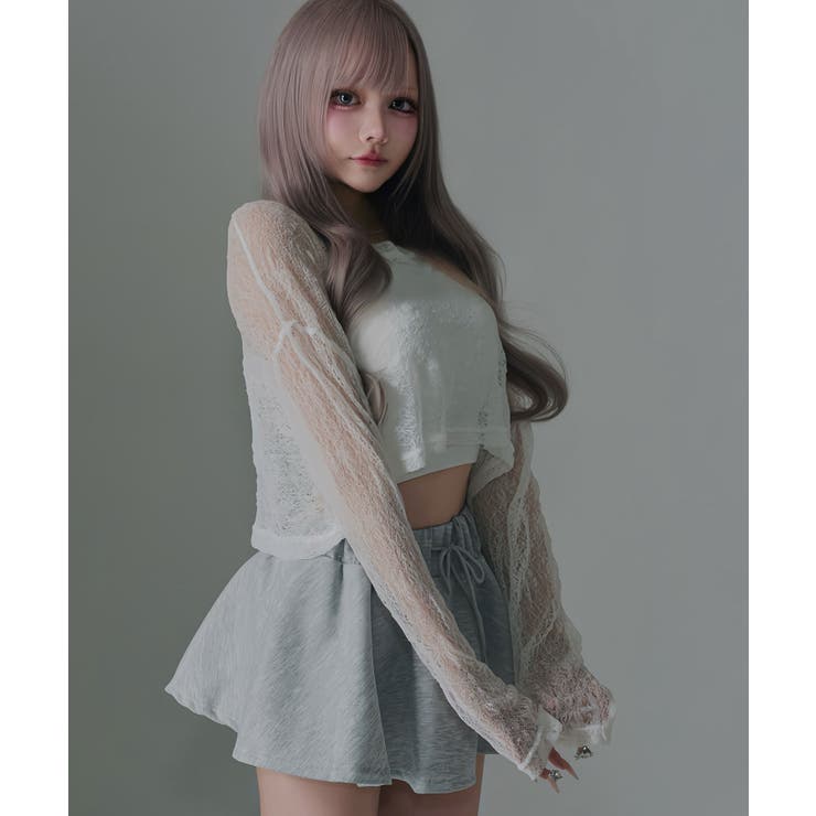 短丈ゆるシアートップス 韓国 夢展望 Diable baiser | 夢展望 | 詳細画像8 